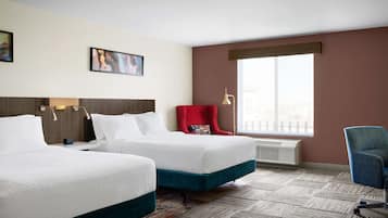 Two Queen Beds, Non-Smoking, Roll In Shower | In-room safe, desk, iron/ironing board, free cots/infant beds