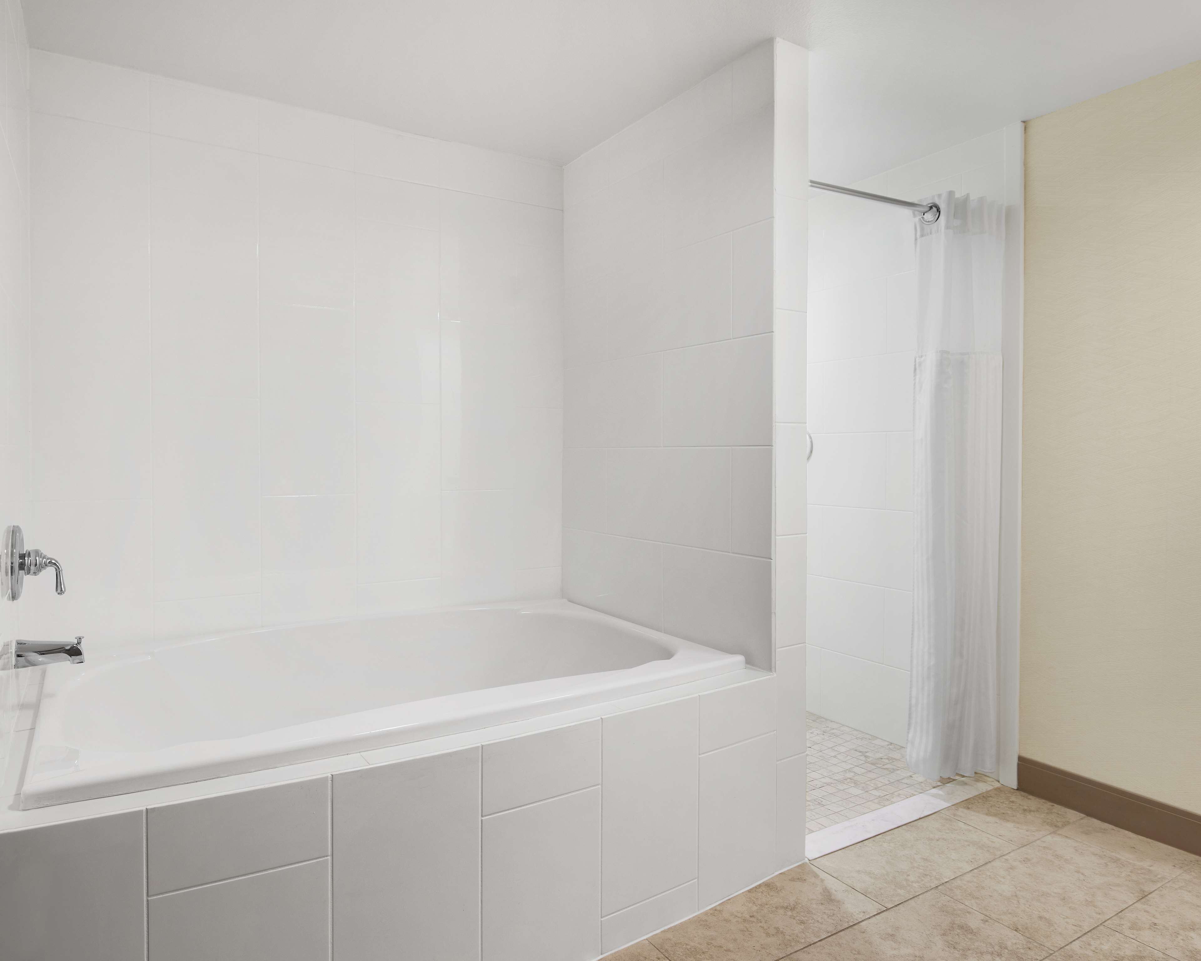 suite, 1 king bed with sofa bed | bathroom | free toiletries, hair dryer, towels