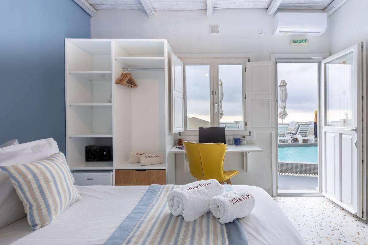 standard single room, pool view (pool level) | 1 bedroom, in-room safe, iron/ironing board, free wifi