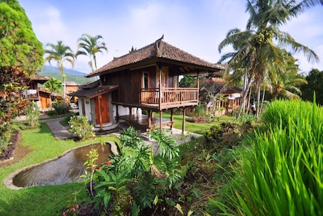 Áreas de la propiedad. Puri Lumbung Cottages, Restaurant & Spa