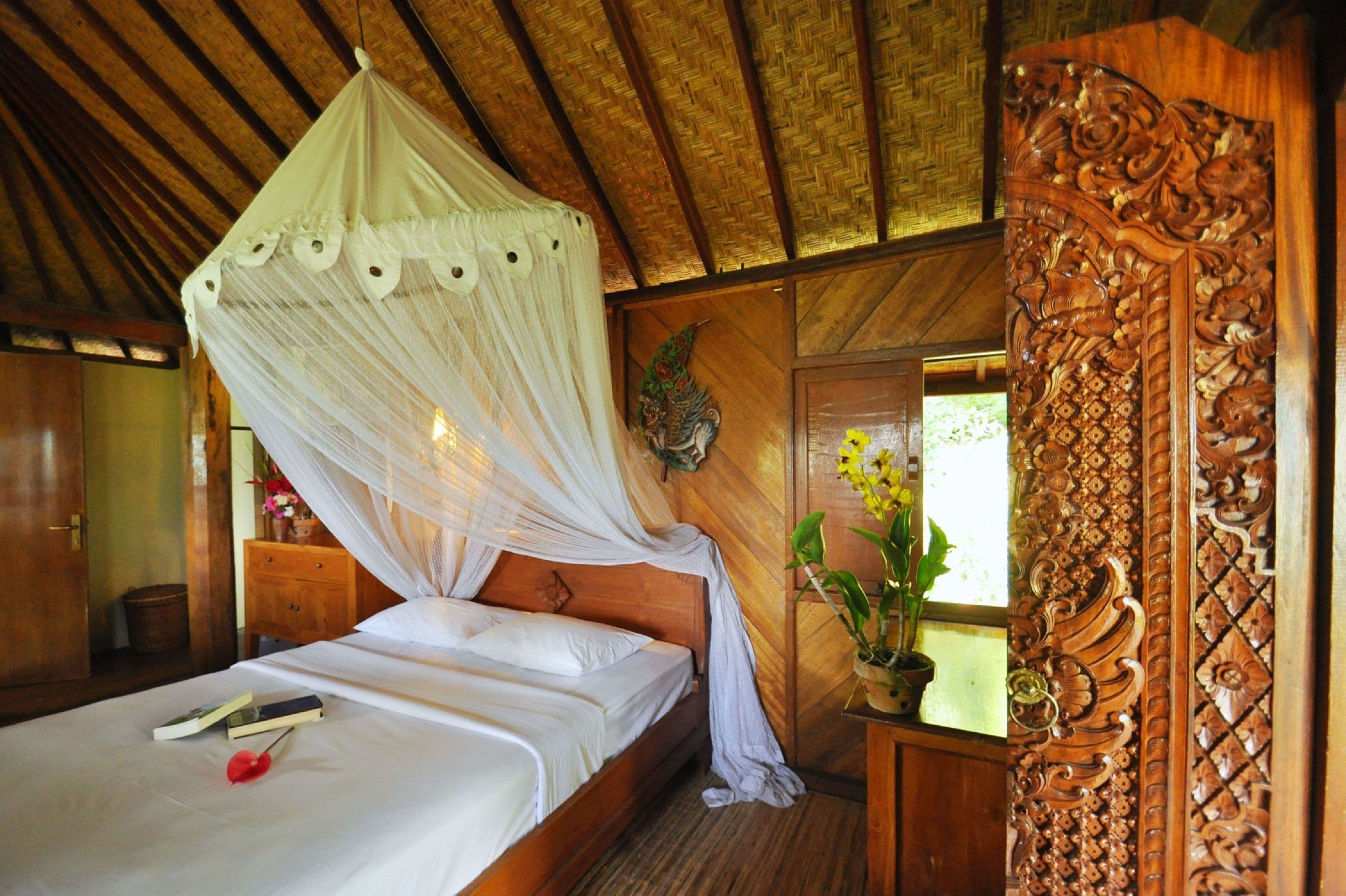Habitación tradicional con 1 cama doble o 2 individuales (Lumbung Heritage) | Wifi gratis y ropa de cama