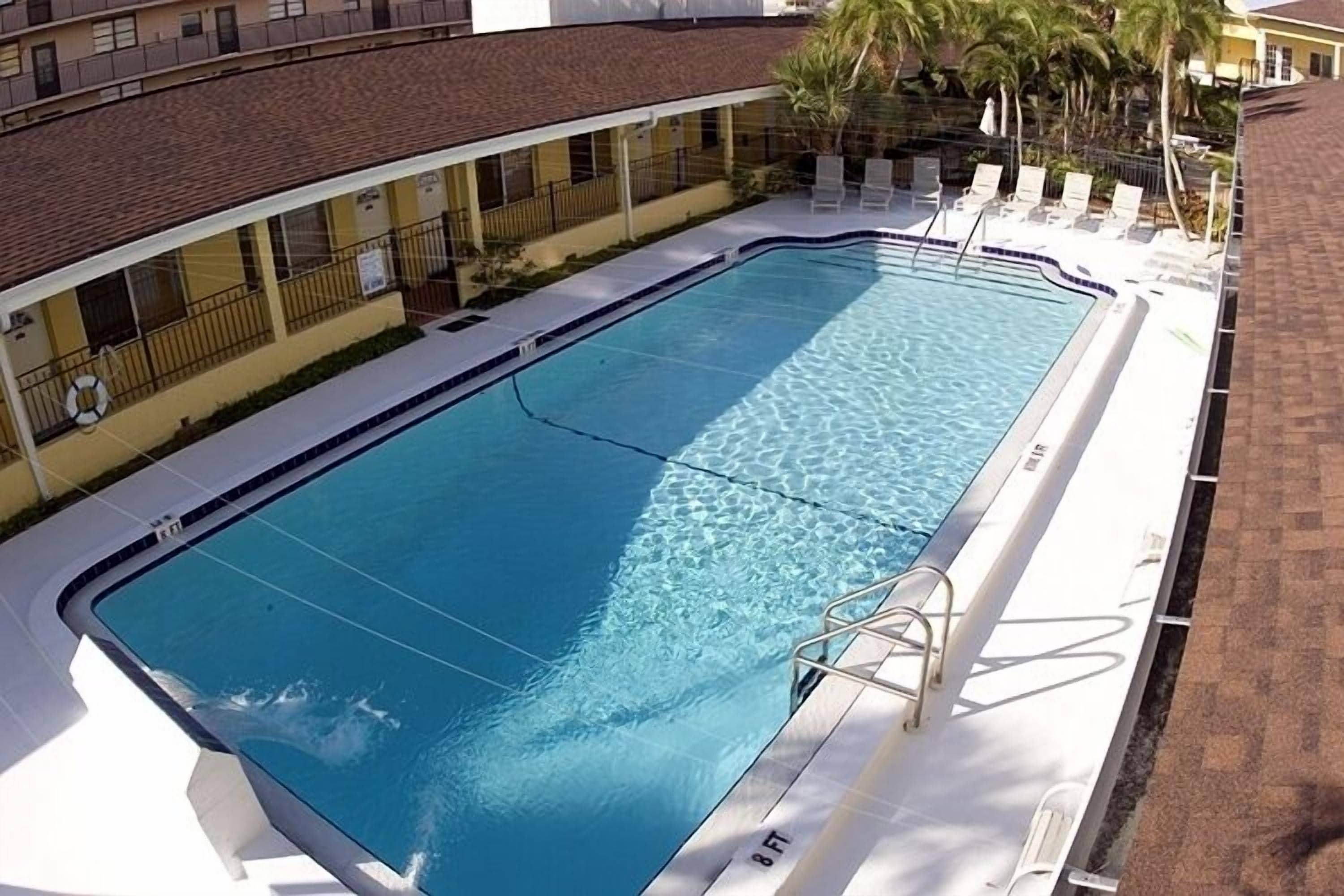 outdoor pool, pool umbrellas