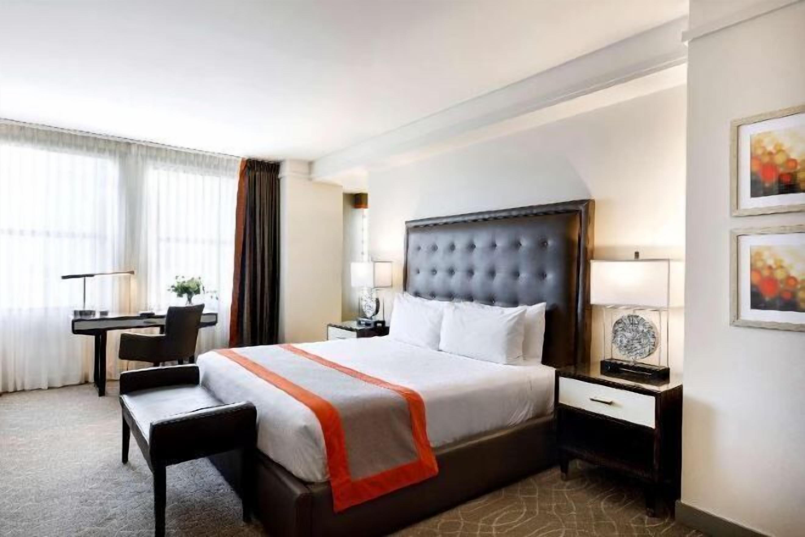 Premium bedding, down comforters, pillowtop beds, minibar