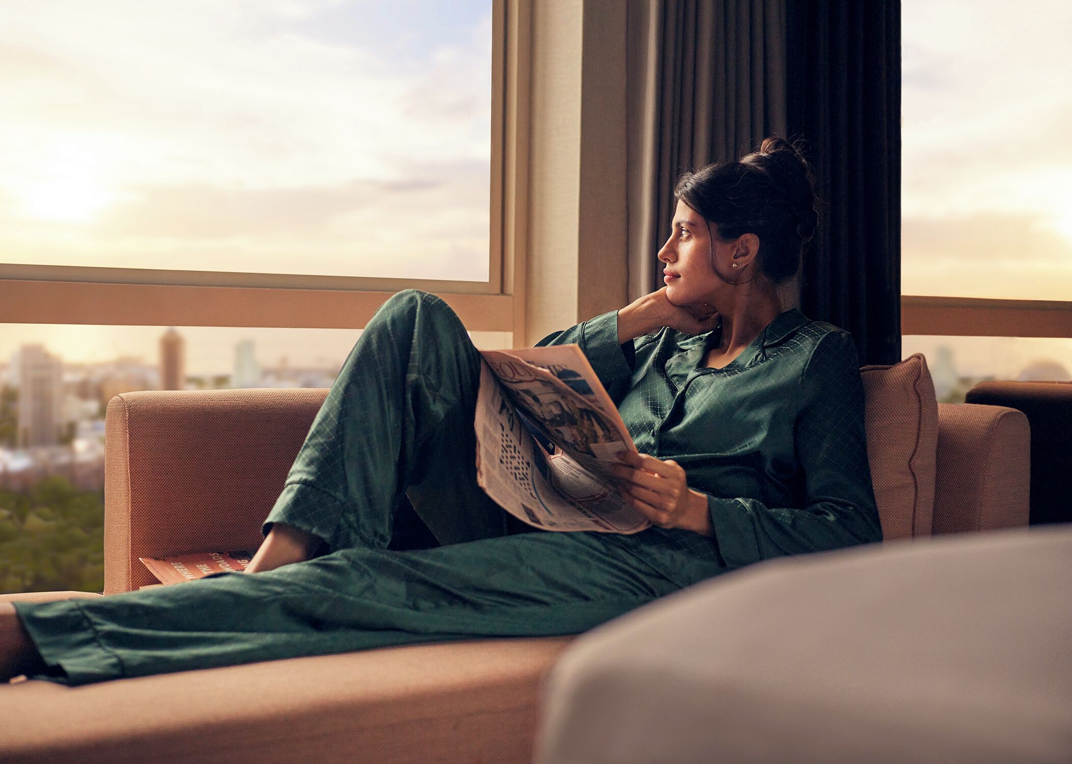 premier room, 1 king bed, sea view | premium bedding, minibar, in-room safe, desk