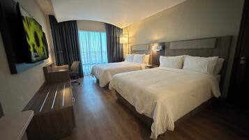 Standard Room, 2 Queen Beds | Frette Italian sheets, premium bedding, down duvets, desk