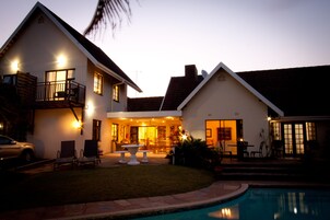Front of property – evening/night