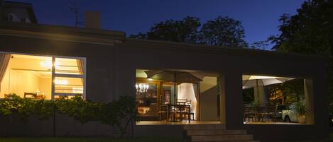 Front of property - evening/night