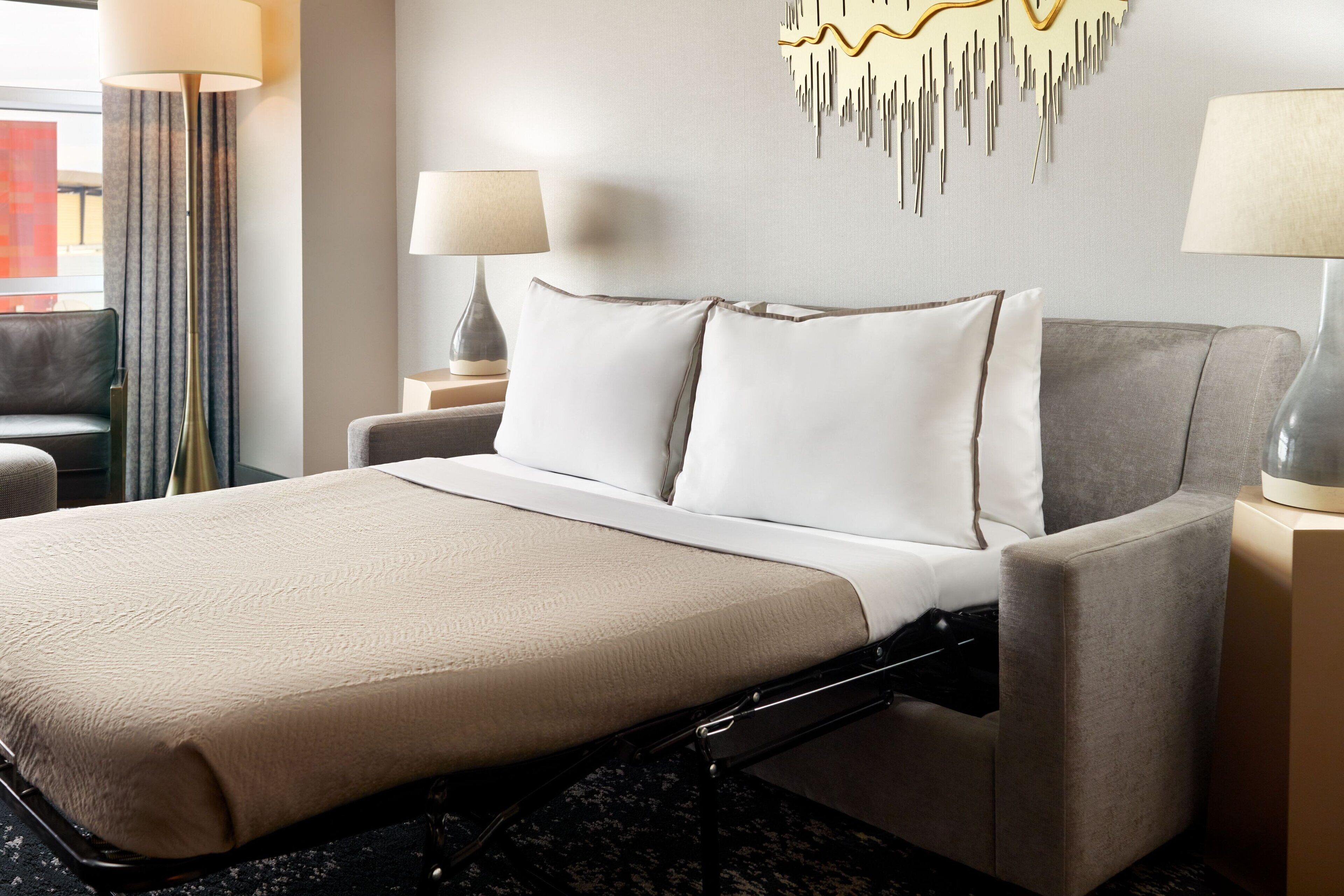 hypo-allergenic bedding, pillow-top beds, minibar, in-room safe