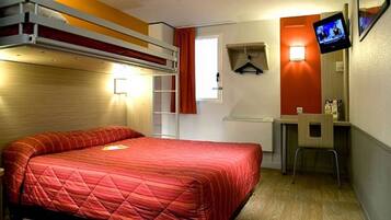 Standard Room, Multiple Beds (1 Double and 1 Single bed) | Desk, laptop workspace, free cribs/infant beds, free WiFi