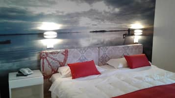 In-room safe, desk, blackout drapes, bed sheets
