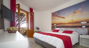 Superior Room, 1 Double or 2 Single Beds | In-room safe, desk, blackout curtains, bed sheets - Perla del Golfo Resort (Terrasini)