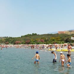 Private beach