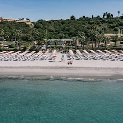 Private beach