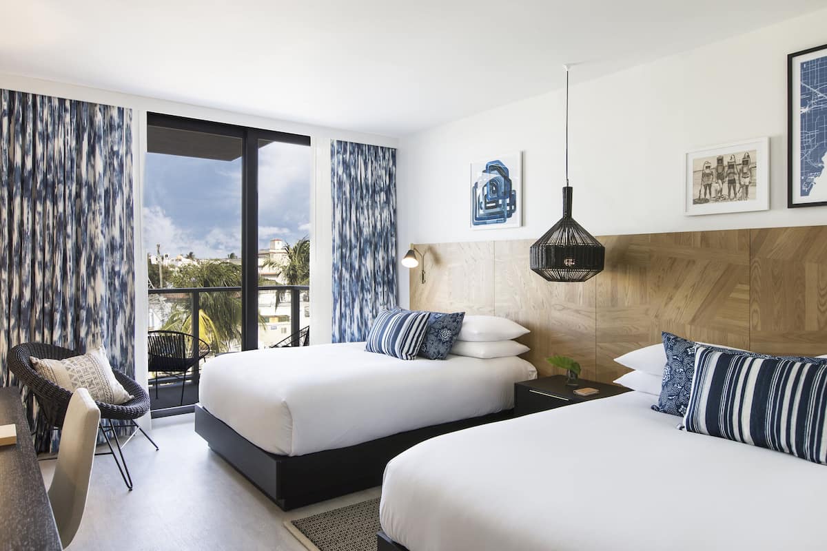 Premium Room, 2 Queen Beds | Frette Italian sheets, premium bedding, down duvets, pillow-top beds