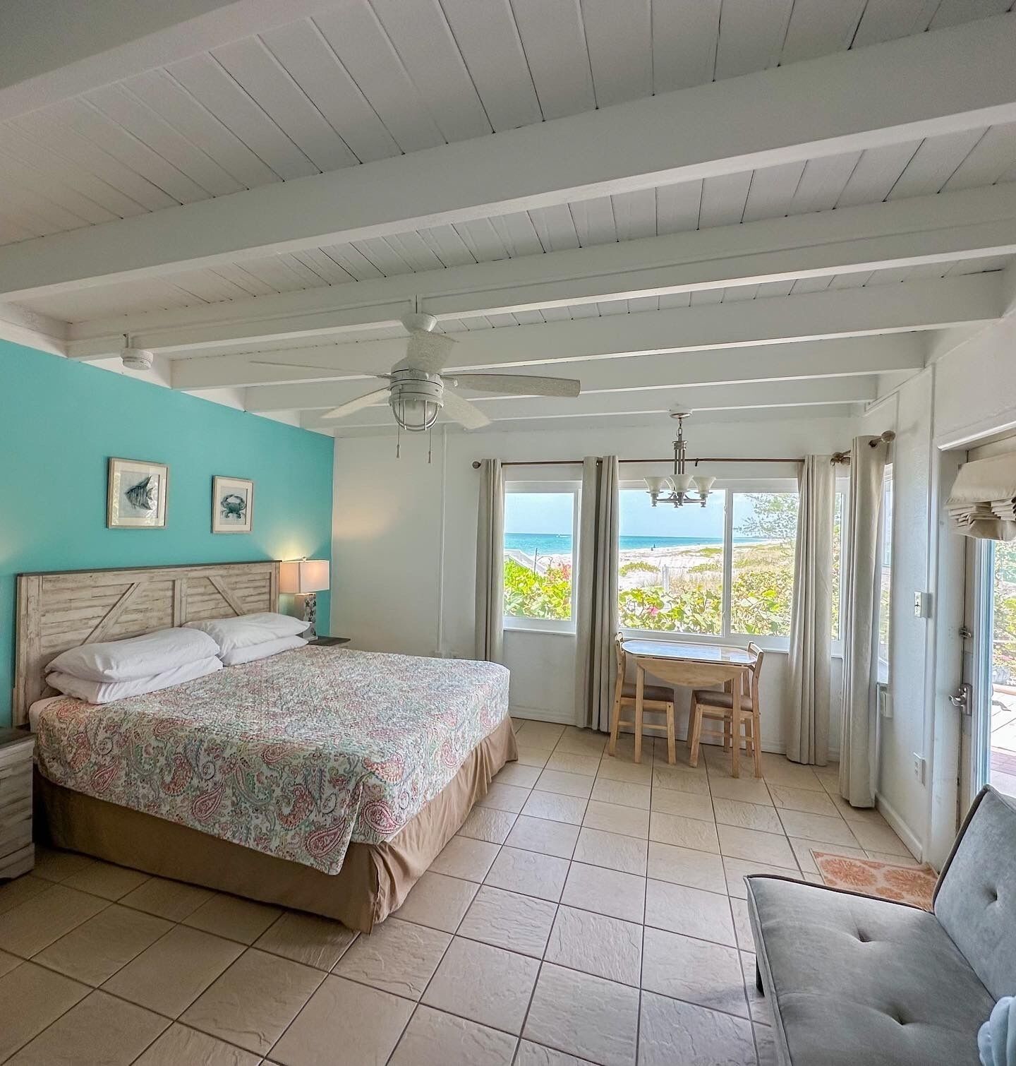 individually decorated, individually furnished, iron/ironing board