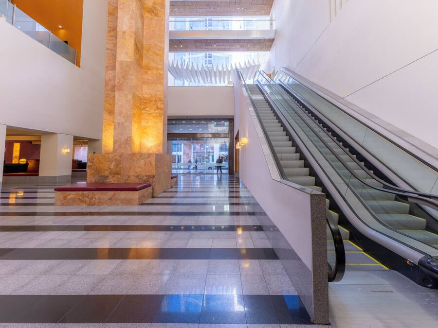 Interior entrance