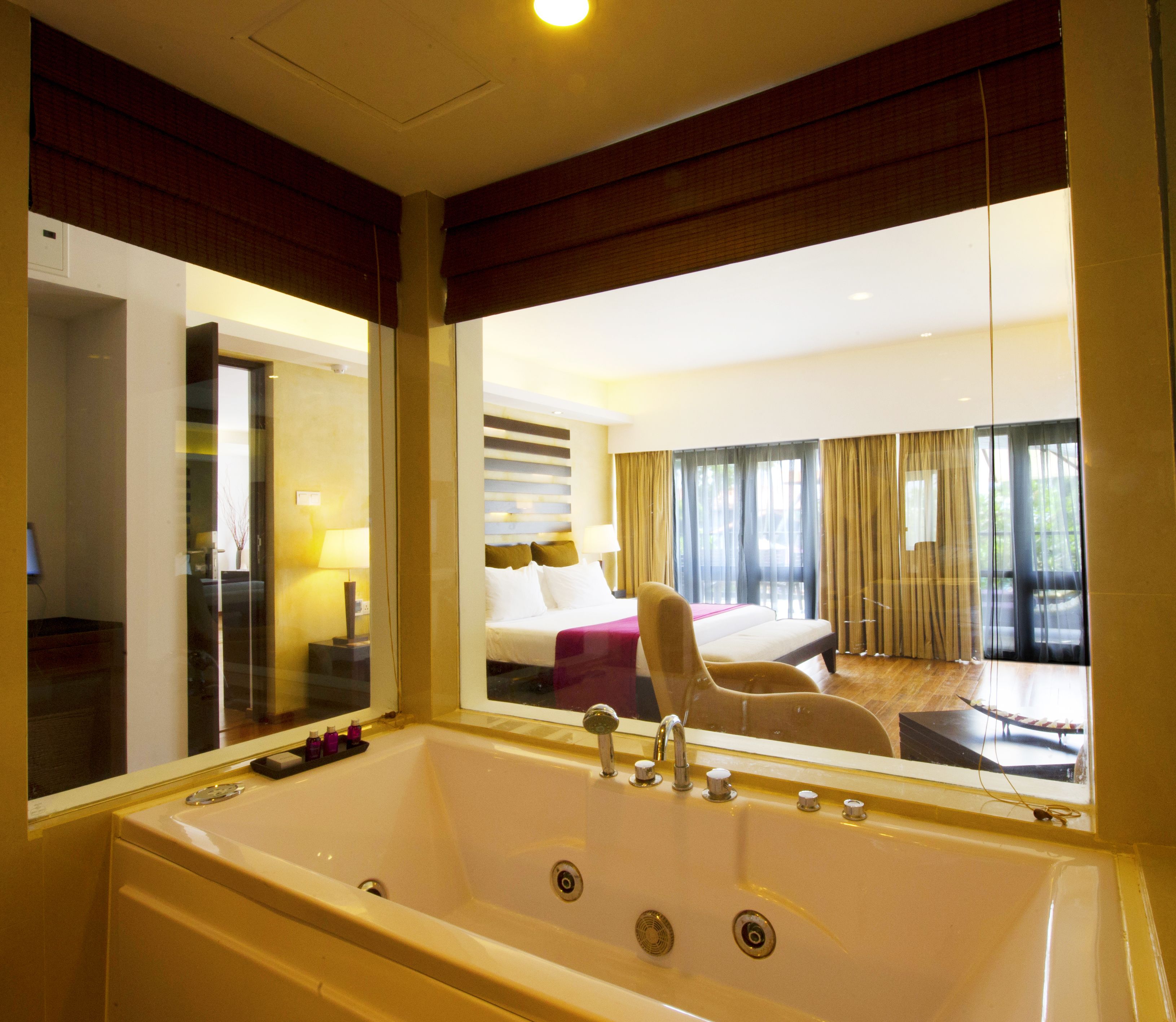 bathroom | bathrobes, towels, soap, shampoo