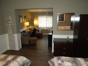 Standard Room, 2 Double Beds, Non Smoking | Living area