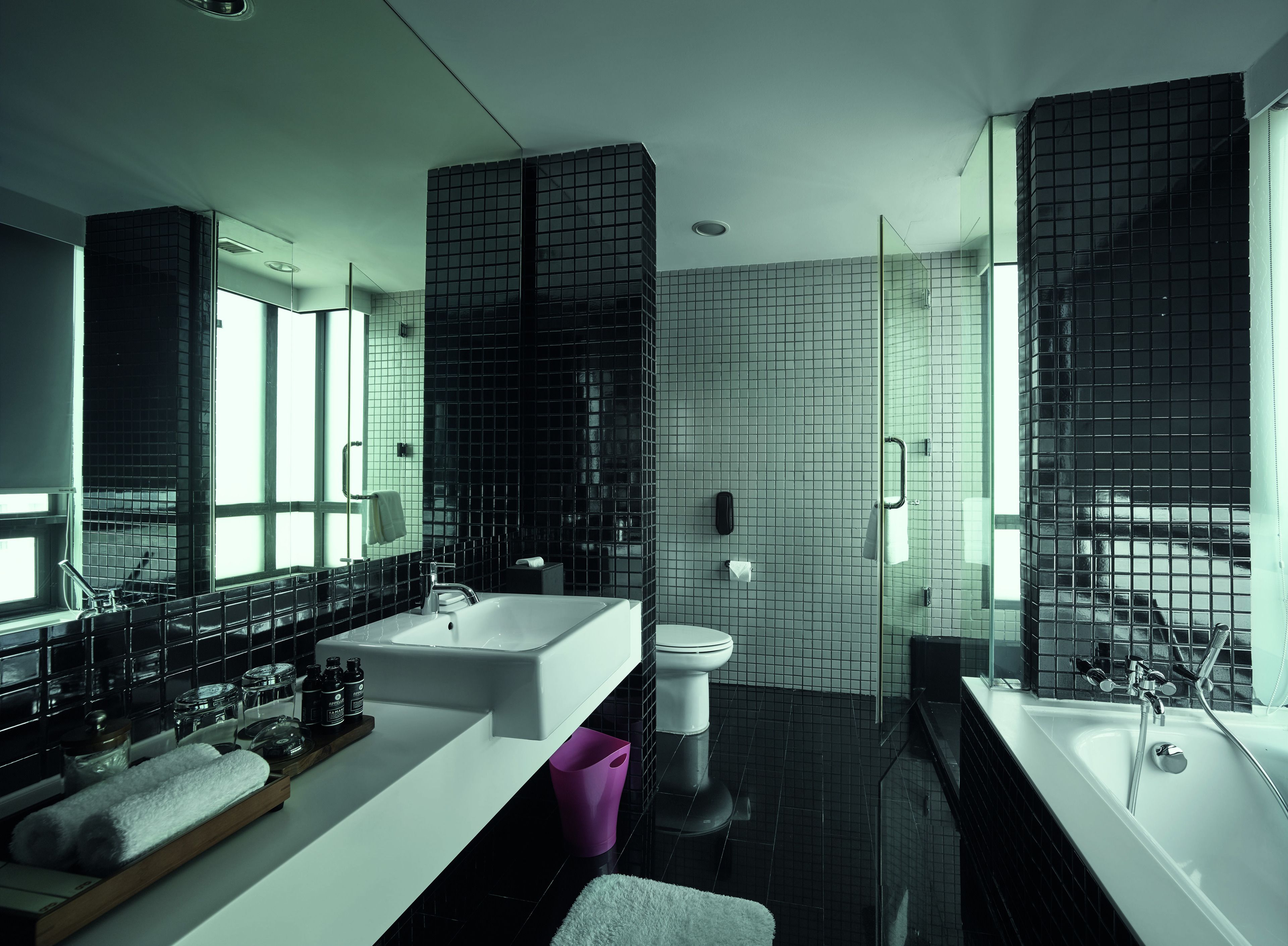 l suite | bathroom | free toiletries, hair dryer, bathrobes, slippers
