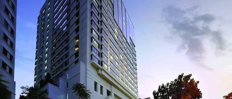 Front of property – evening/night