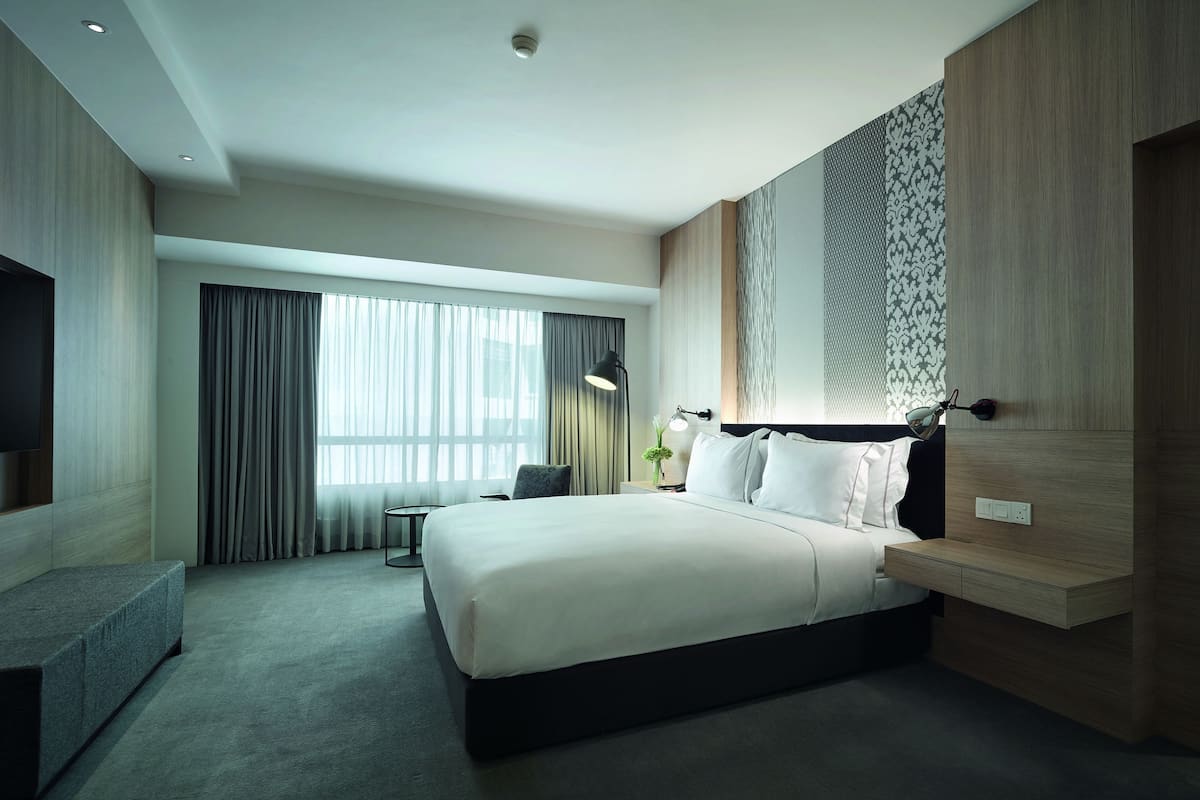 Suite ejecutiva, 1 cama King size | Ropa de cama de alta calidad y artículos del minibar gratis