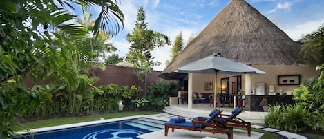 Villa, 1 Schlafzimmer, eigener Pool | Zimmerausstattung