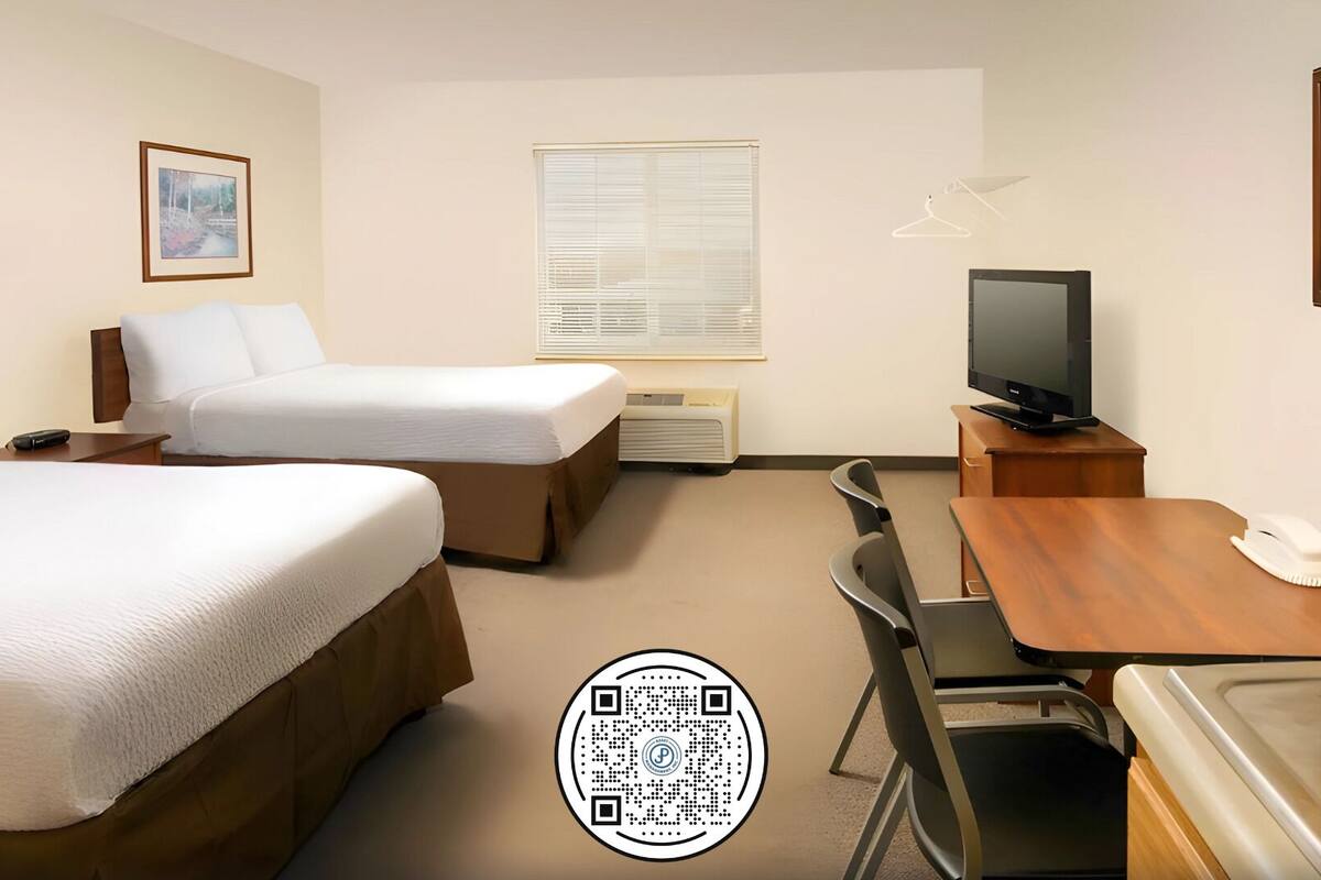 desk, laptop workspace, iron/ironing board, free wifi