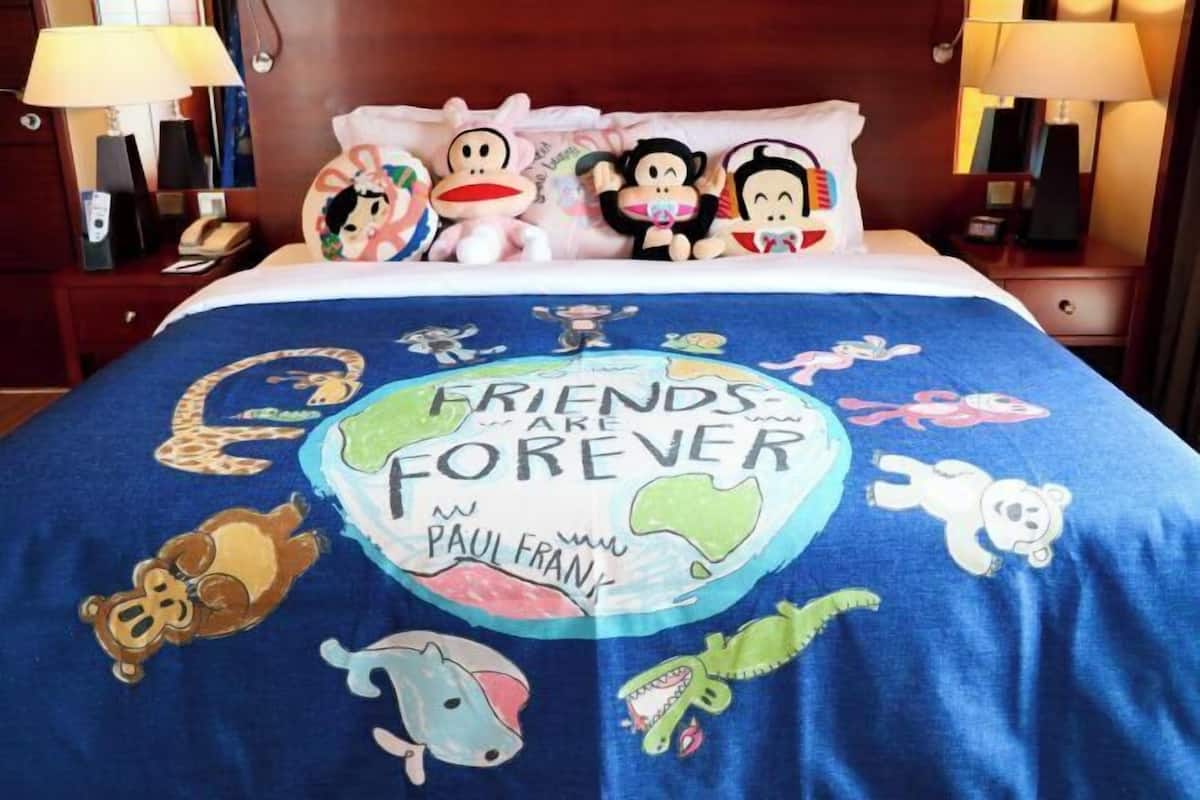 1 dormitorio y ropa de cama de alta calidad