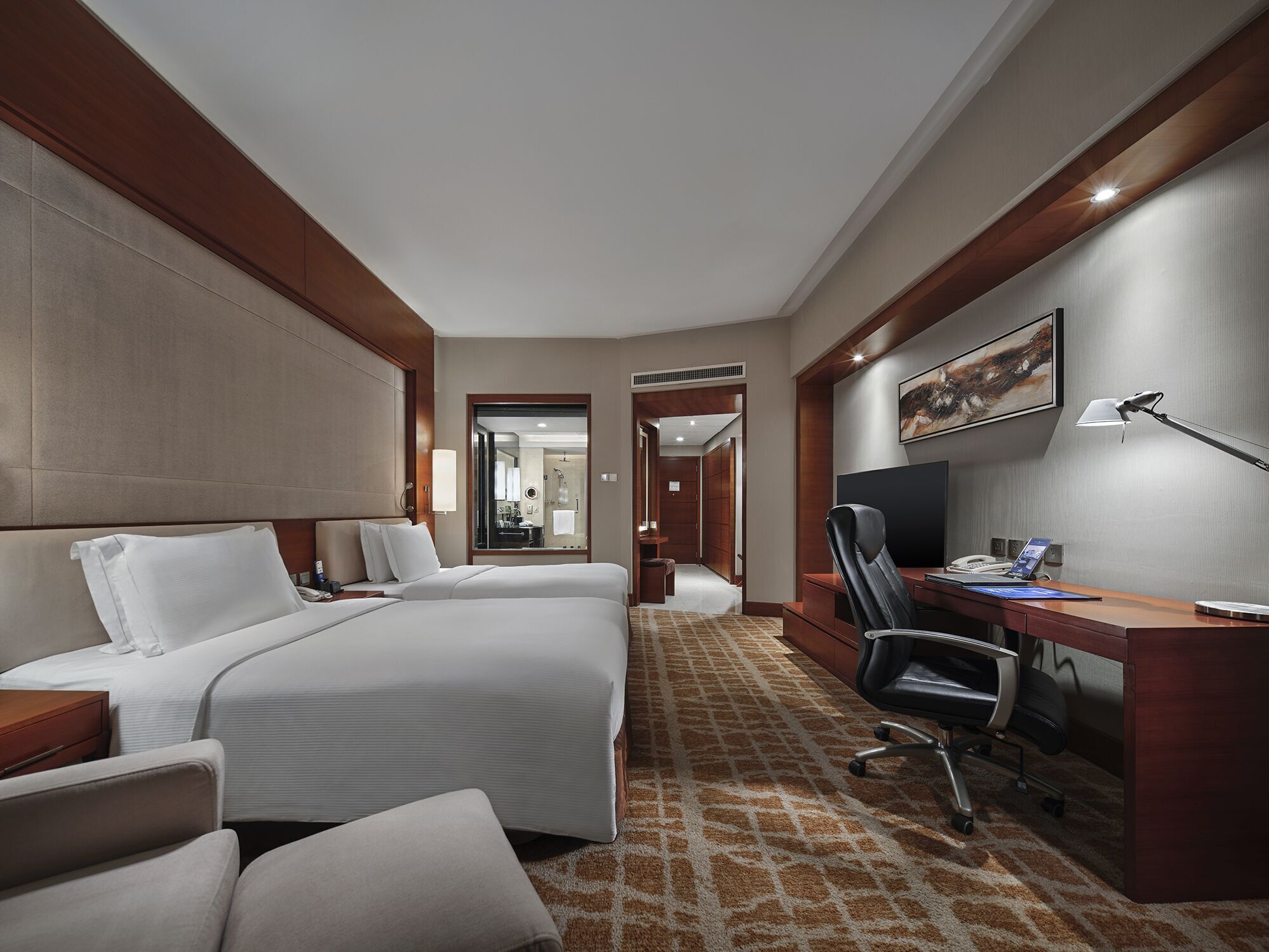 1 غرفة نوم وأغطية فراش متميزة ومأكولات ومشروبات مجانية في الميني بار