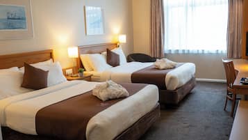 Twin Room, 2 Queen Beds | In-room safe, desk, iron/ironing board, free cribs/infant beds