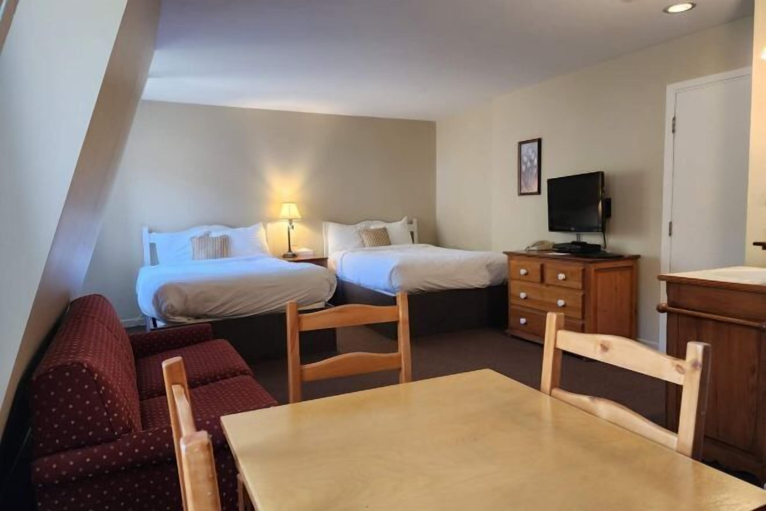 Premium bedding, down comforters, blackout drapes, soundproofing