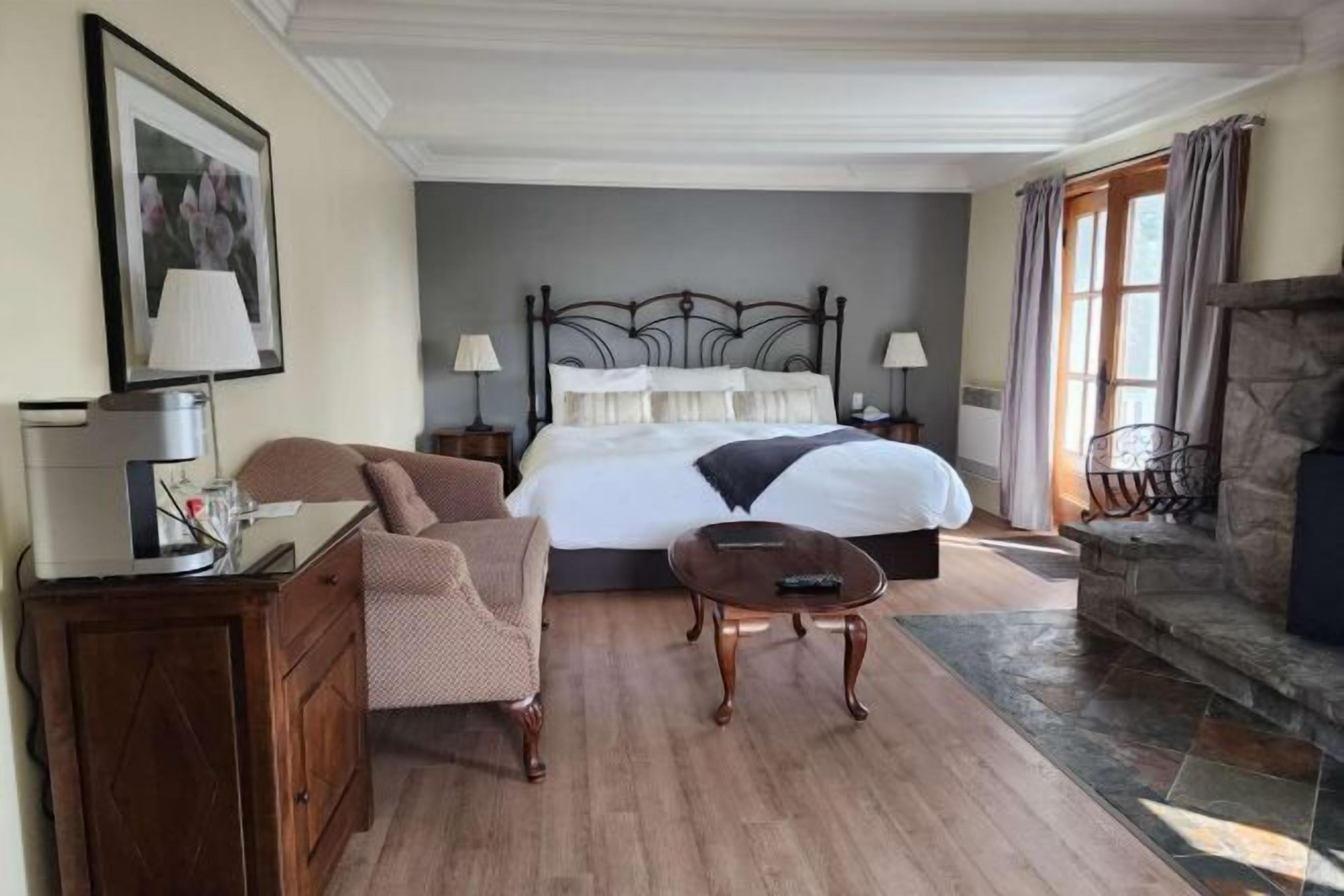 Premium bedding, down comforters, blackout drapes, soundproofing