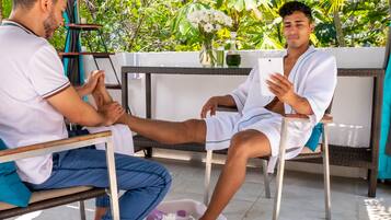 Salas de tratamiento para parejas y baño turco o hammam