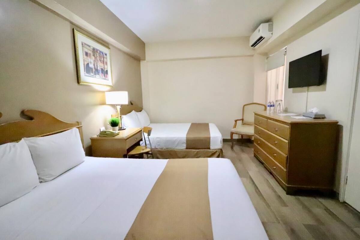 In-room safe, desk, iron/ironing board, WiFi (free)
