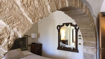 Family Apartment, 1 Bedroom, Kitchen, Courtyard View | Minibar, in-room safe, individually decorated, desk