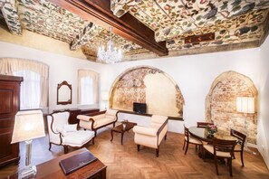 Executive Suite | Premium bedding, minibar, in-room safe, individually decorated - The Dominican (Prague)