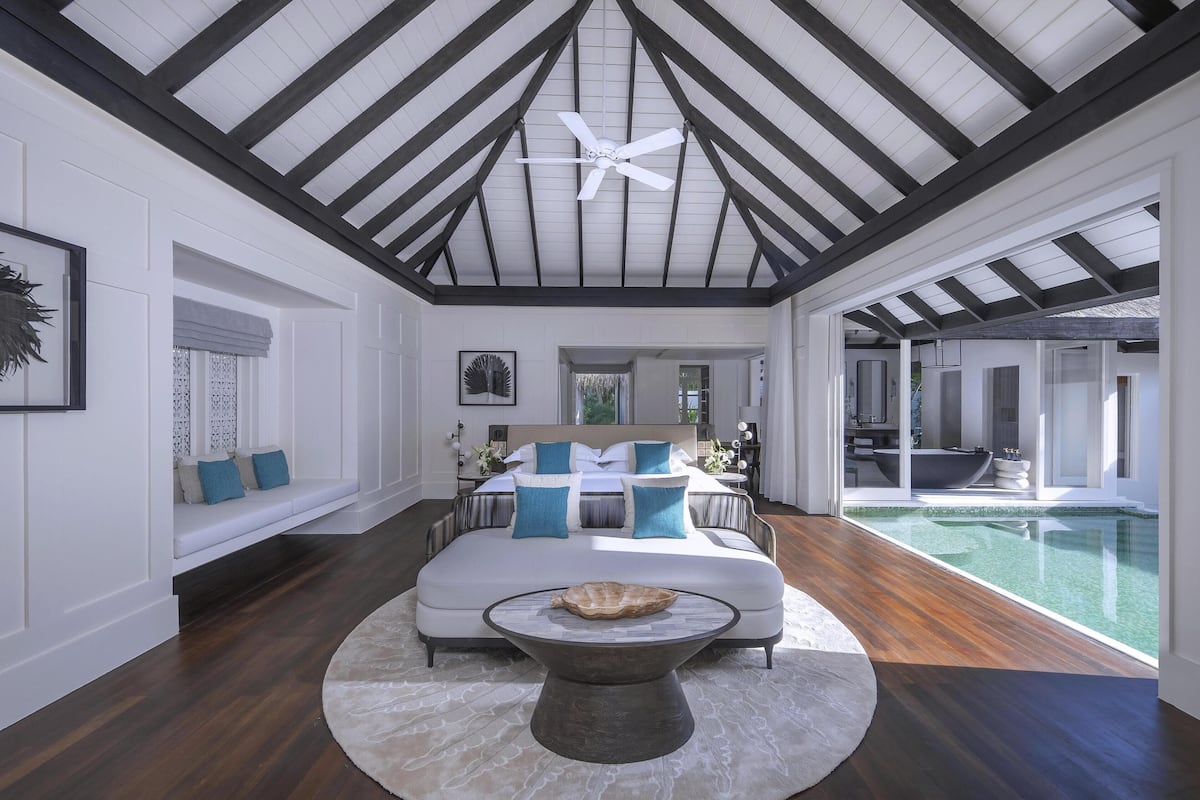 beach house with pool | frette italian sheets, premium bedding, minibar, in-room safe