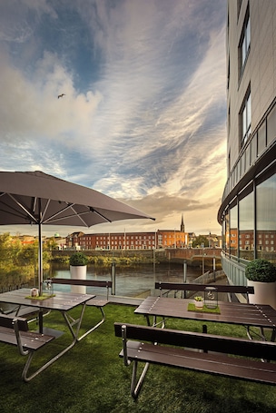 Terrace/patio. Absolute Hotel Limerick