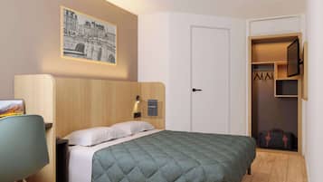 1 habitaciĂłn, ropa de cama de alta calidad, escritorio y wifi gratis