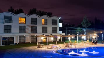 Front of property - evening/night