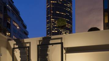 Blick von der Unterkunft