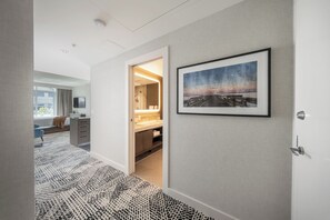 The Townview Suite | Egyptian cotton sheets, premium bedding, in-room safe, blackout drapes