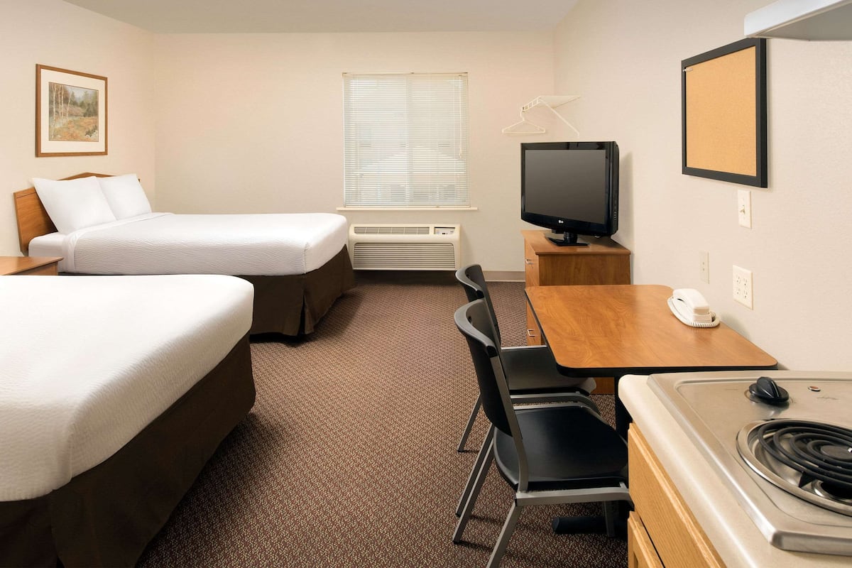 Desk, blackout curtains, iron/ironing board (on request), free WiFi