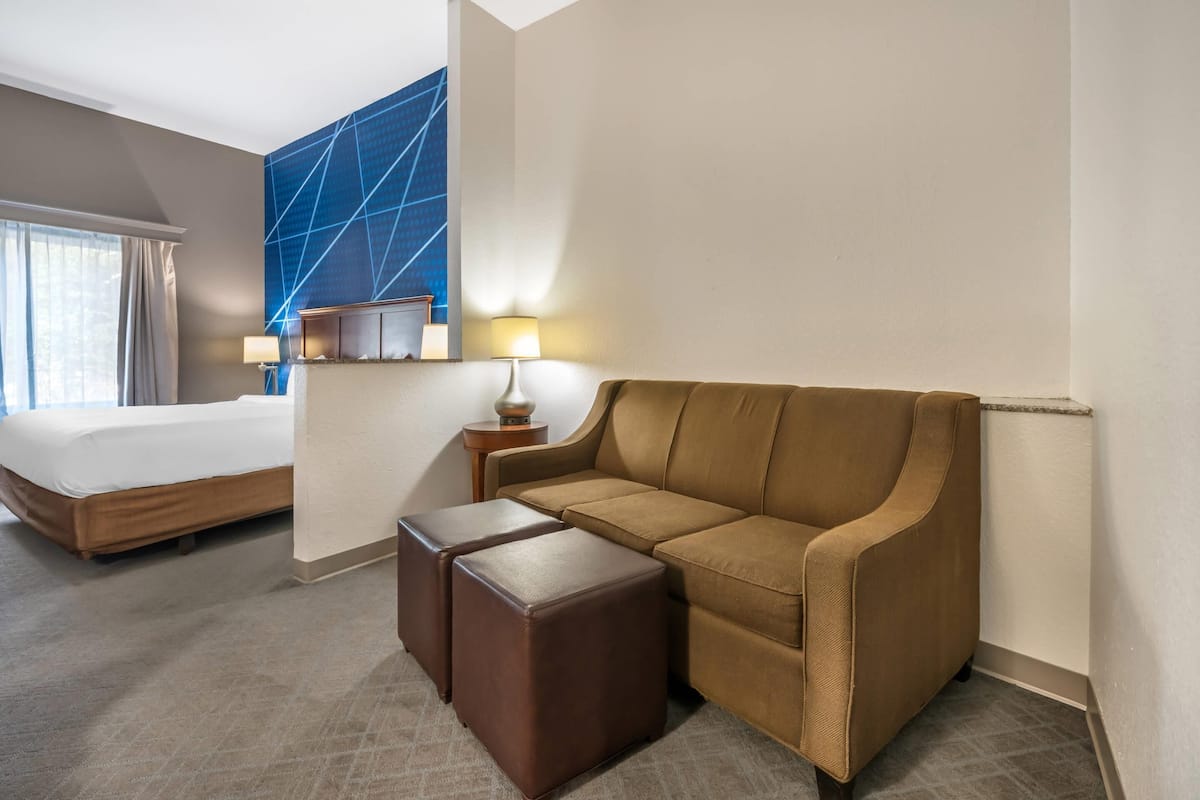 Suite, 1 King Bed with Sofa bed, Non Smoking | In-room safe, desk, laptop workspace, blackout drapes