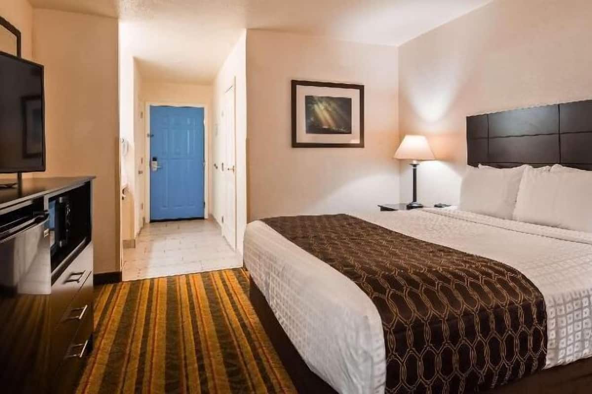 Individually furnished, desk, laptop workspace, iron/ironing board