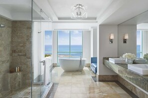 Separate tub and shower, designer toiletries, hair dryer, bathrobes - The Cove at Atlantis (Paradise Island)