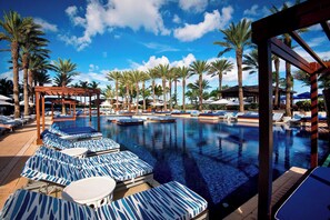 Outdoor pool, cabanas (surcharge), sun loungers