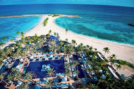 私家海滩、白沙、小屋(收费)、沙滩椅. 亚特兰蒂斯海湾酒店