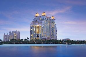 Deluxe Ocean Suite, 2 Queen Beds | Front of property – evening/night