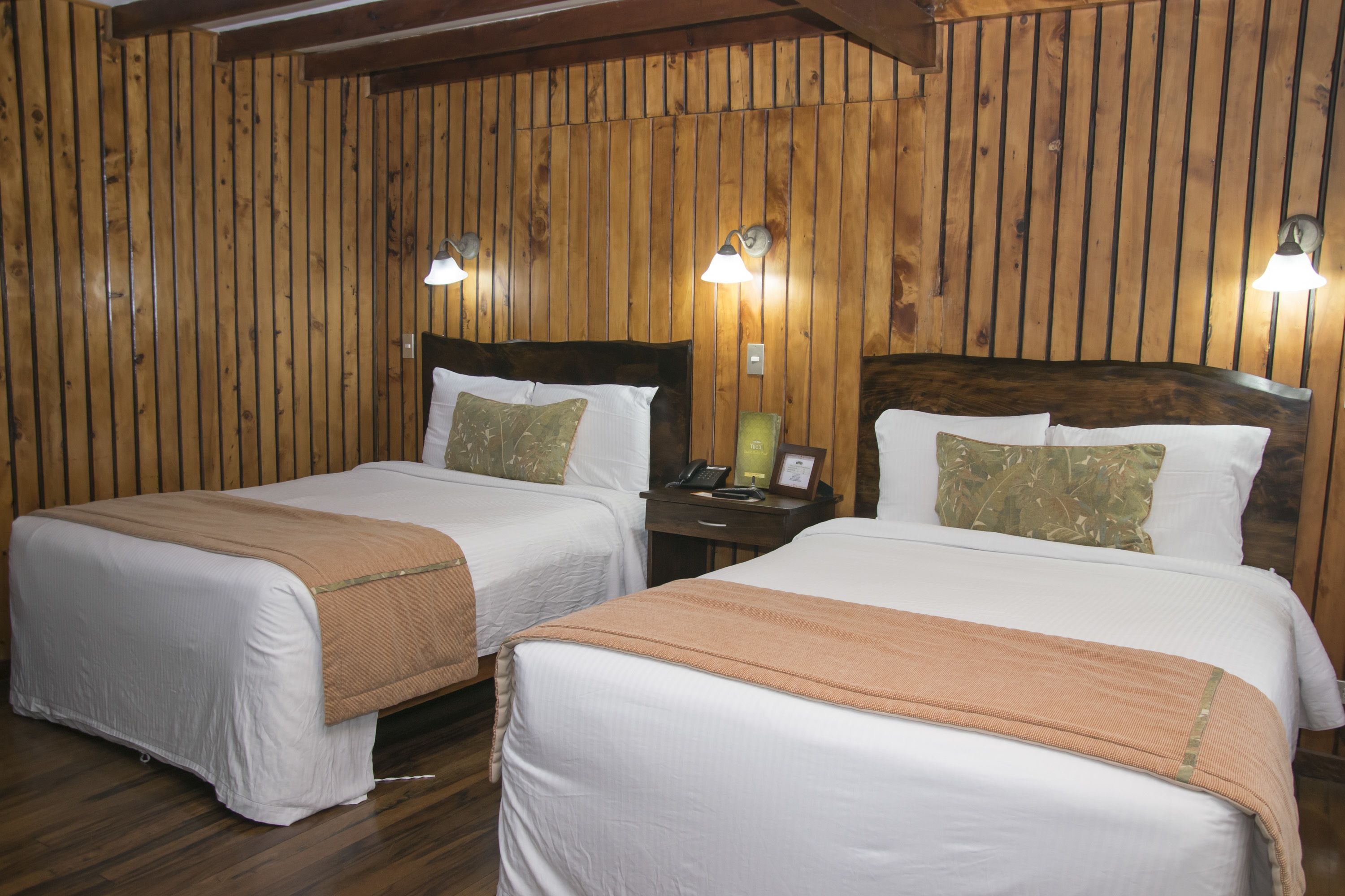 standard chalet, 2 double beds | in-room safe, iron/ironing board, free wifi, bed sheets
